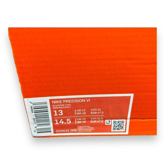 Mens Nike Precision VI 6 Basketball Shoes Size 13 Black Green White DD9535 009 - Picture 9 of 9